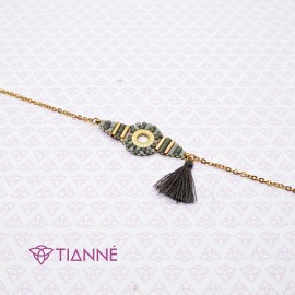 Pulsera Miyuki Gris