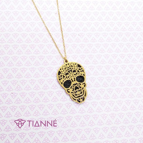 Collar Con Dije Calavera