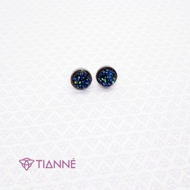 Aretes Circulo Azul