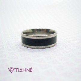 Anillo Linea Negra