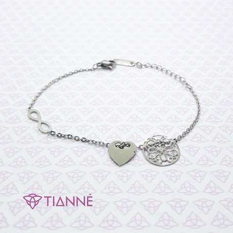 Pulsera Corazón Infinito